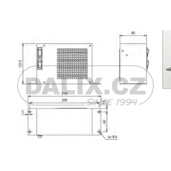 Elektrické topení / přihřívač KALORI MINIKELEC 12/12V