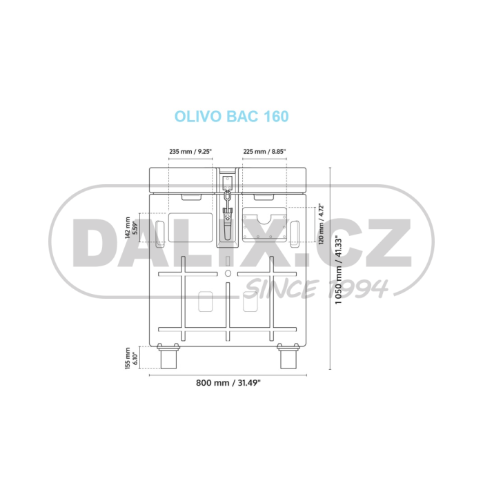 Eutekticky chlazený izolovaný box Olivo BAC 160