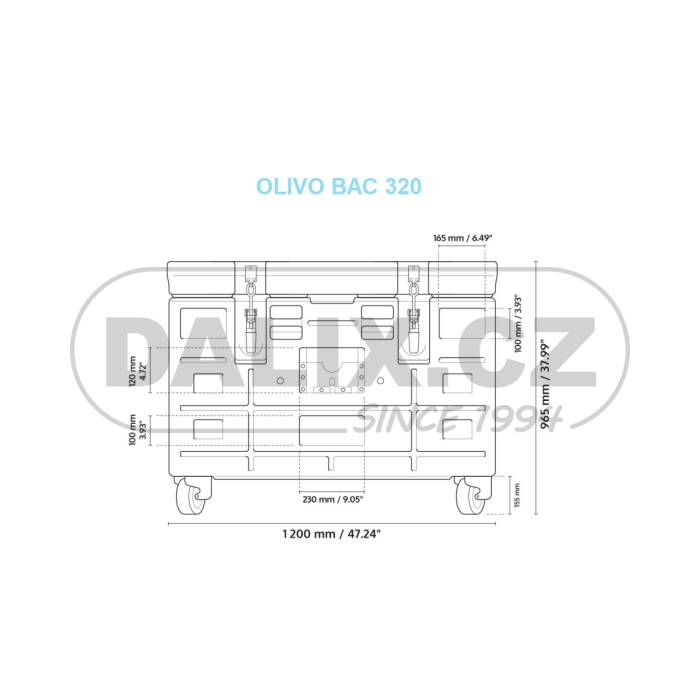 Eutekticky chlazený izolovaný box Olivo BAC 320