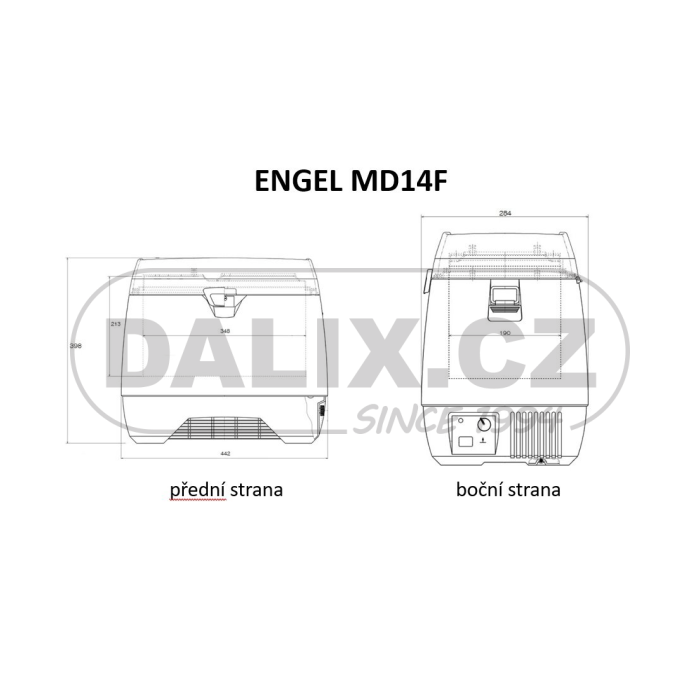 Kompresorová autochladnička / autolednice / automraznička ENGEL MD14F - 12V