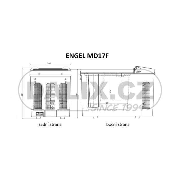 Kompresorová autochladnička / autolednice / automraznička ENGEL MD17F