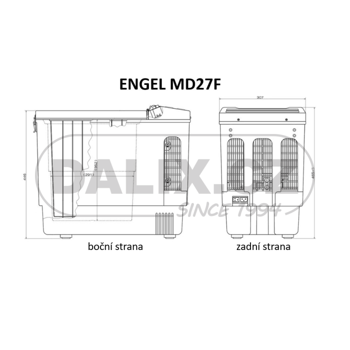 Kompresorová autochladnička / autolednice / automraznička ENGEL MD27F