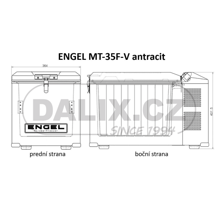 Kompresorová autochladnička / autolednice / automraznička ENGEL MT35F-G3ND-V