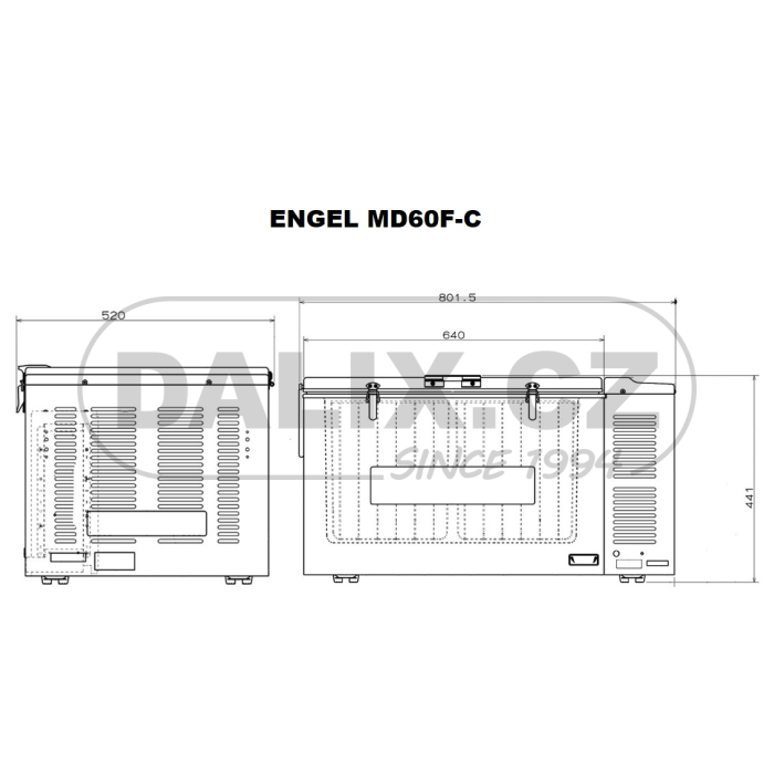 Kompresorová autochladnička / autolednice / automraznička ENGEL MD60F-C