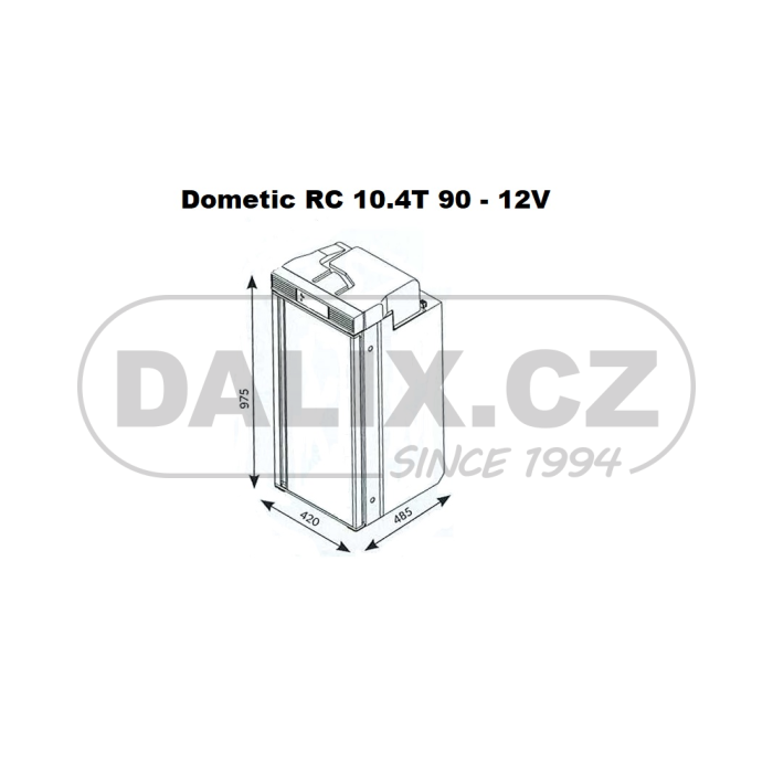 Vestavná mobilní kompresorová chladnička/mraznička Dometic RC 10.4T 90 - 12V