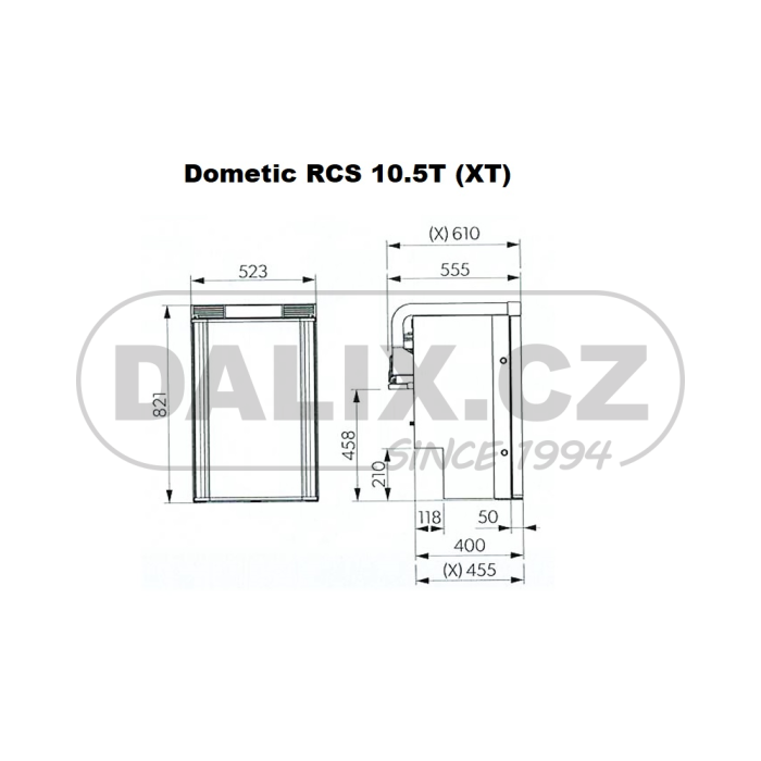 Vestavná mobilní kompresorová chladnička/mraznička Dometic RCS 10.5T