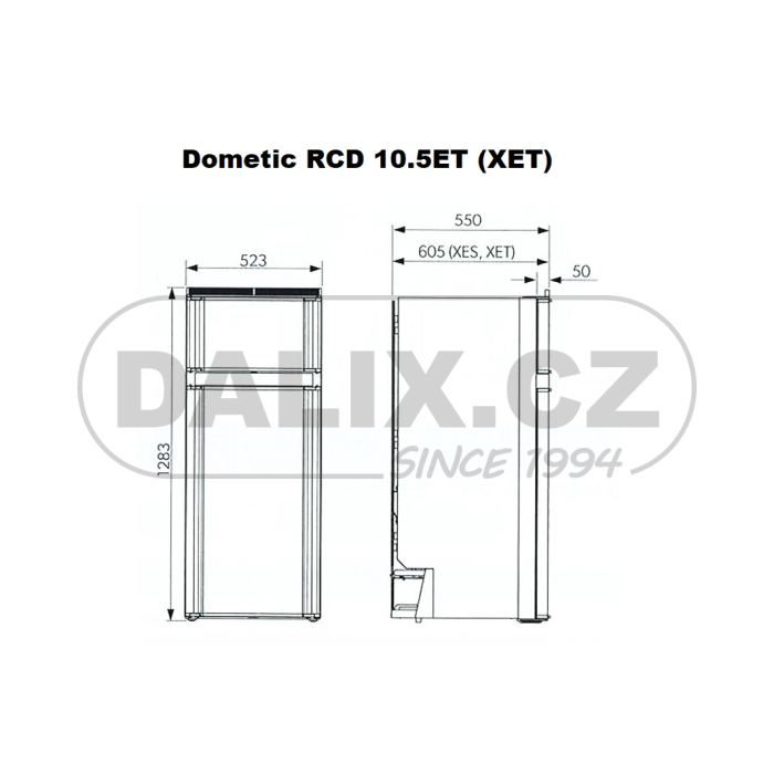 Vestavná mobilní kompresorová chladnička/mraznička Dometic RCD 10.5ET