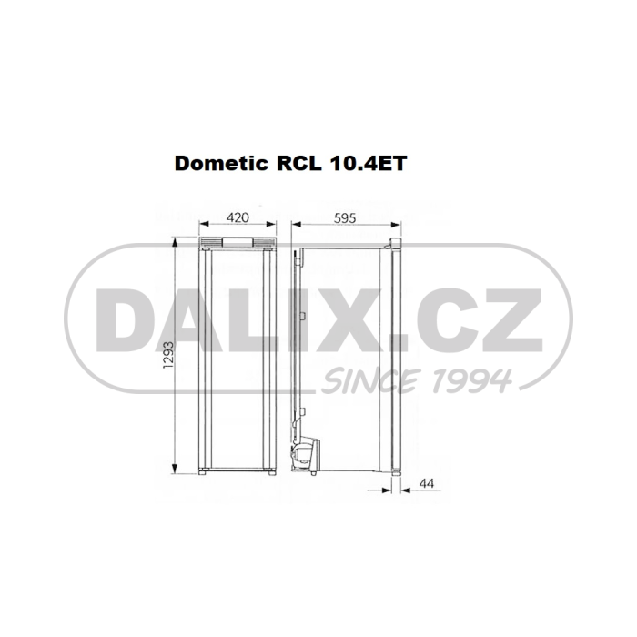 Vestavná mobilní kompresorová chladnička/mraznička Dometic RCL 10.4ET