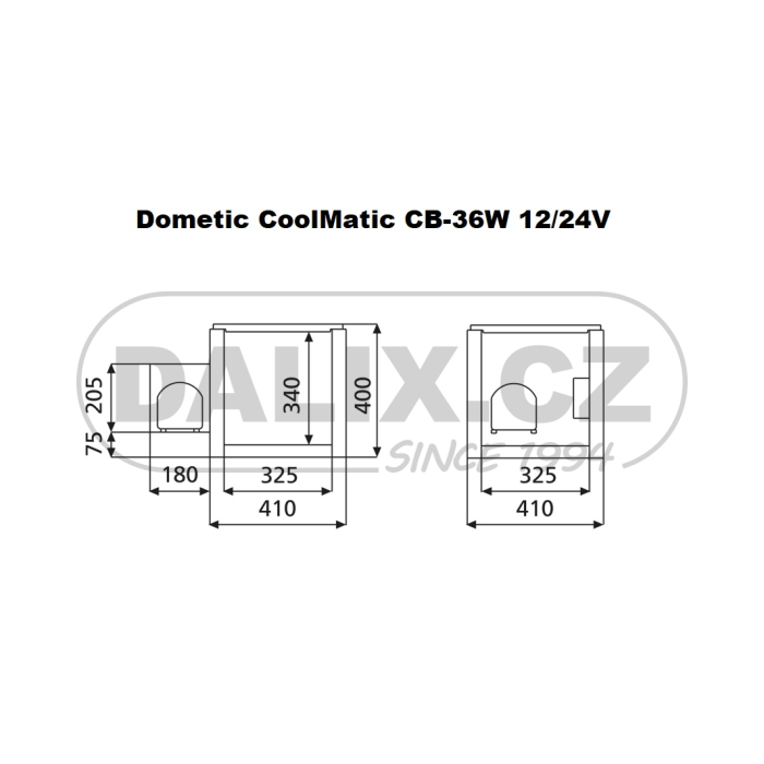 Vestavná kompresorová autolednice Dometic CoolMatic CB 36W, 12/24V