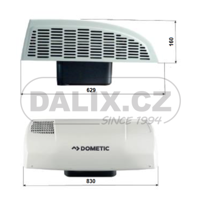 Nezávislá střešní kompresorová klimatizace Dometic CoolAir RT 780, 24V DC - Volvo FL