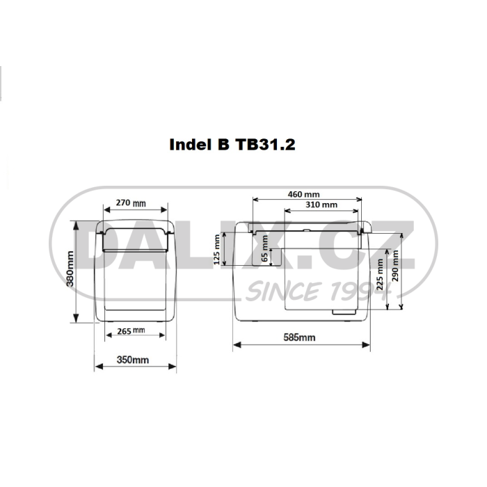 Kompresorová autochladnička / autolednice / automraznička Indel B TB31.2, 12/24V