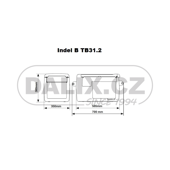 Kompresorová autochladnička / autolednice / automraznička Indel B TB31.2, 12/24V