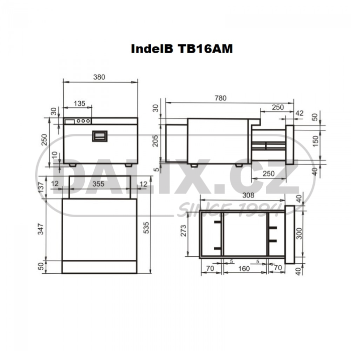 Kompresorová autochladnička / autolednice IndelB TB16AM drawer, 12/24V