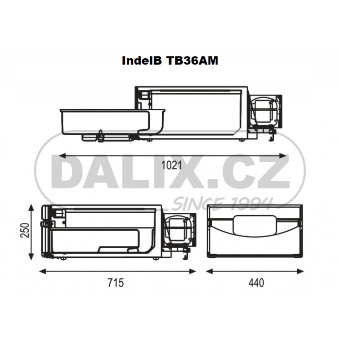 Kompresorová autochladnička / autolednice IndelB TB36AM, 12/24V