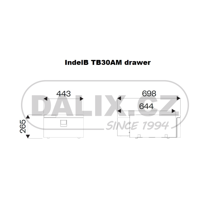 Kompresorová autochladnička / autolednice IndelB TB30AM drawer, 12/24V