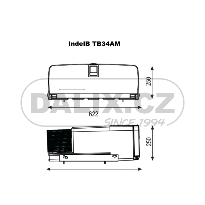 Kompresorová autochladnička / autolednice IndelB TB34AM, 12/24V