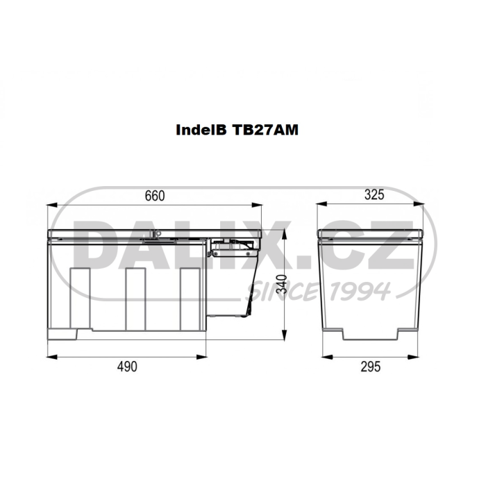 Kompresorová autochladnička / autolednice IndelB TB27AM, 12/24V