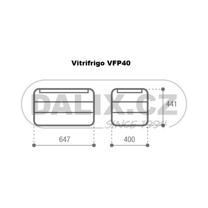 Kompresorová autochladnička / autolednice VITRIFRIGO VFP40