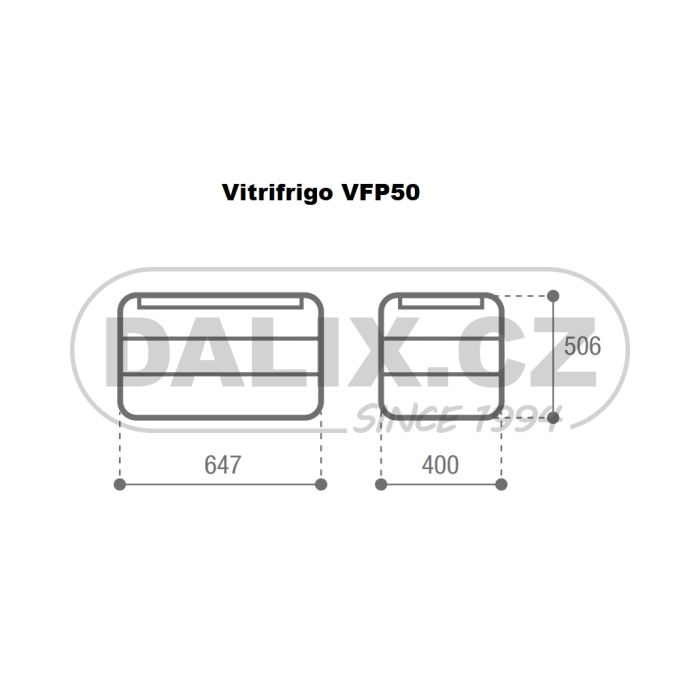 Kompresorová autochladnička / autolednice VITRIFRIGO VFP50