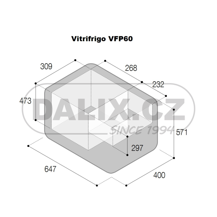 Kompresorová autochladnička / autolednice VITRIFRIGO VFP60