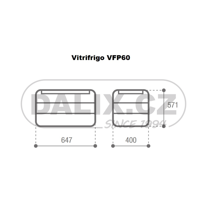 Kompresorová autochladnička / autolednice VITRIFRIGO VFP60