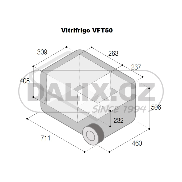 Kompresorová autochladnička / autolednice VITRIFRIGO VFT50