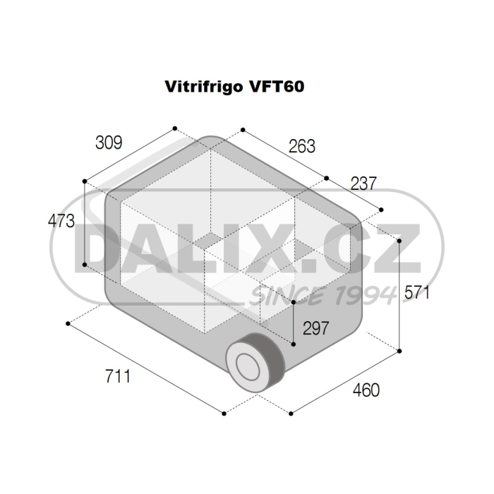 Kompresorová autochladnička / autolednice VITRIFRIGO VFT60