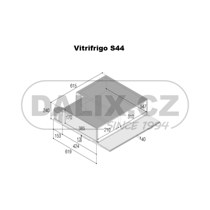 Kompresorová autochladnička / autolednice VITRIFRIGO S44, 12/24V