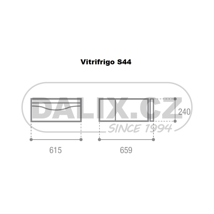 Kompresorová autochladnička / autolednice VITRIFRIGO S44, 12/24V