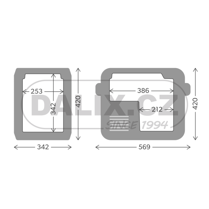 Kompresorová autochladnička / automraznička Dometic CFX3 25 12/24/230V