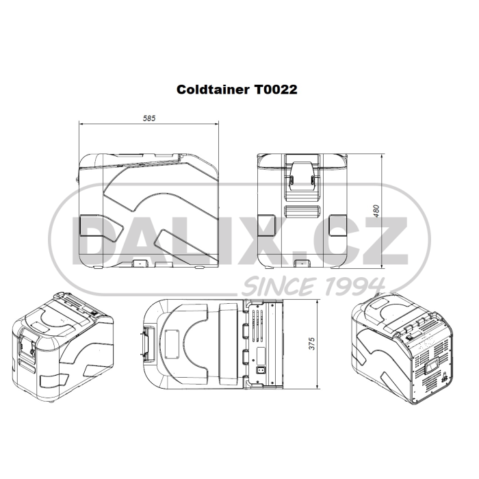 Automraznička / autolednice COLDTAINER (EUROENGEL)T0022 FDN, 12/24V DC