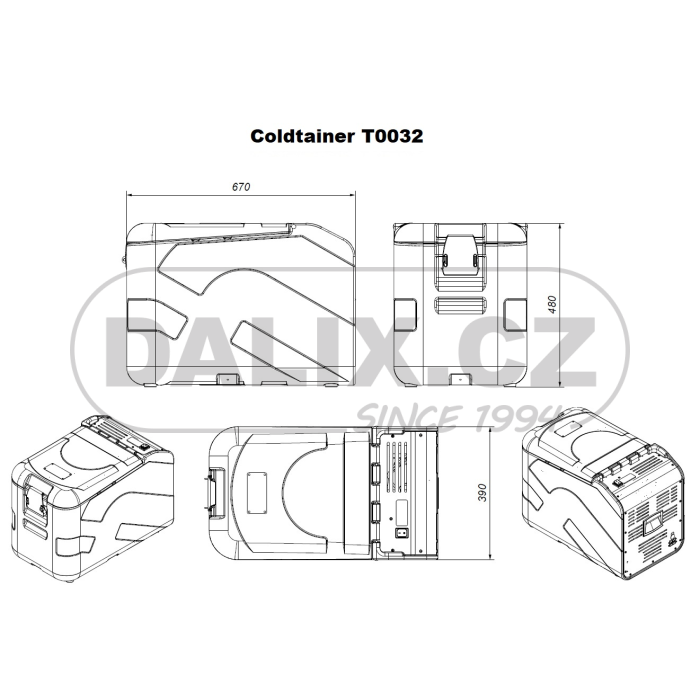 Automraznička / autolednice COLDTAINER (EUROENGEL)T0032 FDN, 12/24V DC