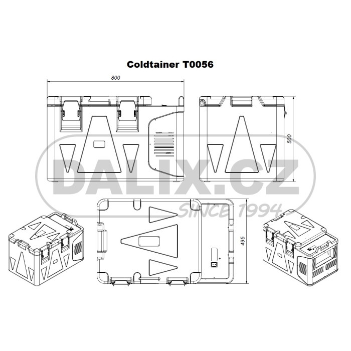 Automraznička / autolednice COLDTAINER (EUROENGEL)T0056 FDN, 12/24V DC