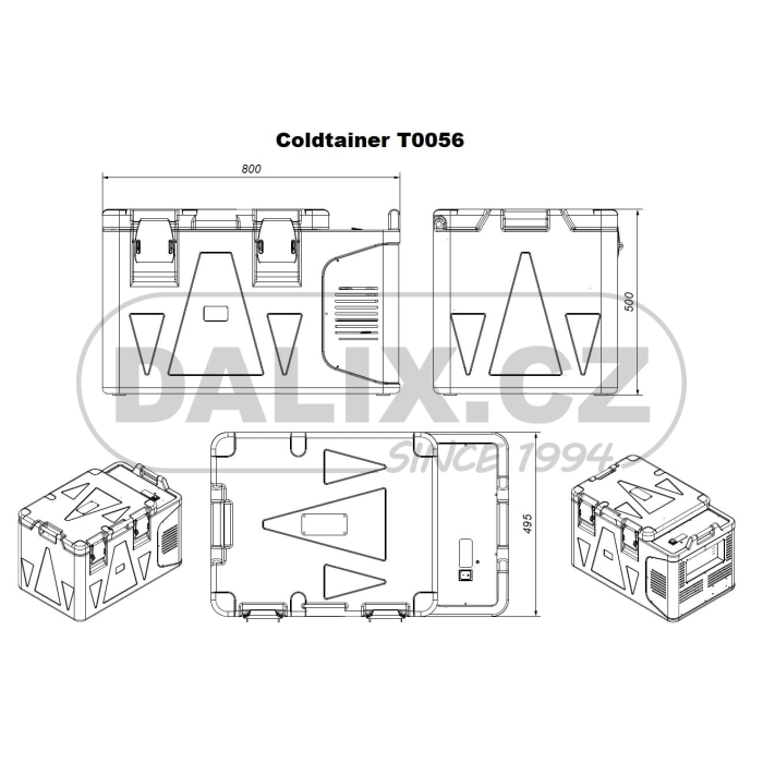 Automraznička / autolednice COLDTAINER (EUROENGEL)T0056 FDH, 12/24V DC