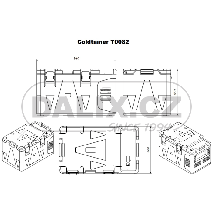 Automraznička / autolednice COLDTAINER (EUROENGEL)T0082 FDN, 12/24V DC