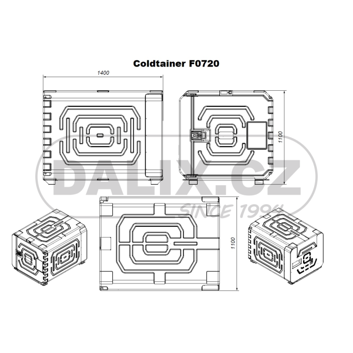 Autolednice COLDTAINER (EUROENGEL) F0720 NDN, 12/24V DC