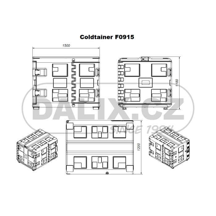 Autolednice COLDTAINER (EUROENGEL) F0915 NDN, 12/24V DC