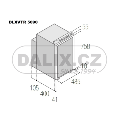 Volně stojící duální plynová (absorpční) chladnička DLXVTR5090 TOP