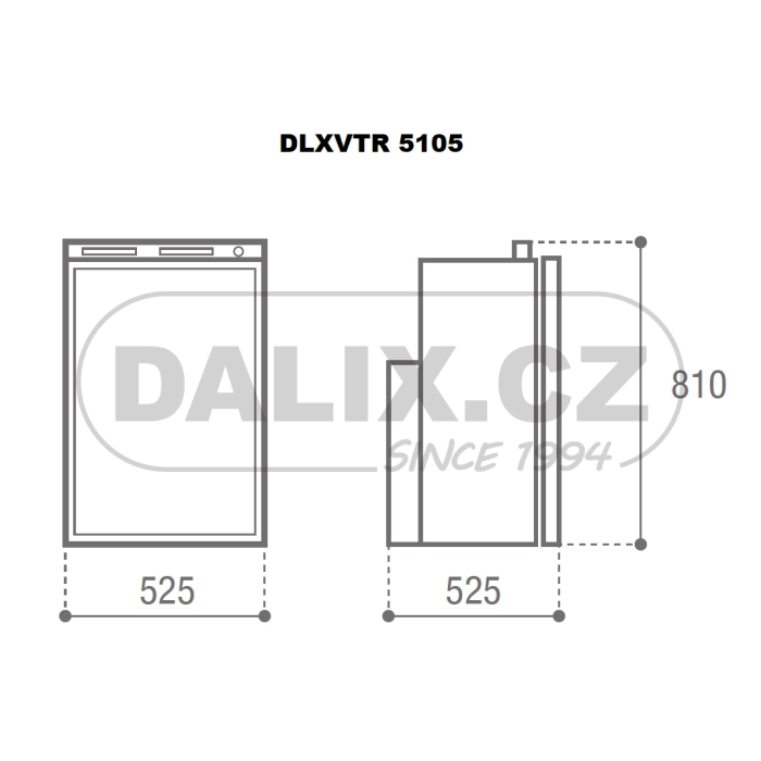 Volně stojící duální plynová (absorpční) chladnička DLXVTR5105 TOP