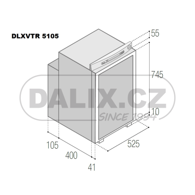 Volně stojící duální plynová (absorpční) chladnička DLXVTR5105 TOP