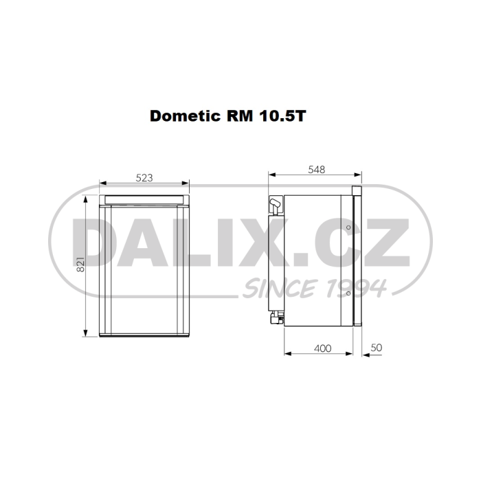 Vestavná mobilní plynová (absorpční) chladnička/mraznička Dometic RM 10.5T