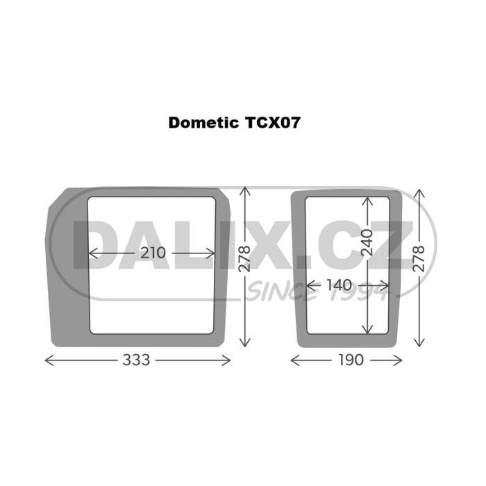 Termoelektrická autochladnička / autolednice DOMETIC TropiCool TCX 07, DD digital displej