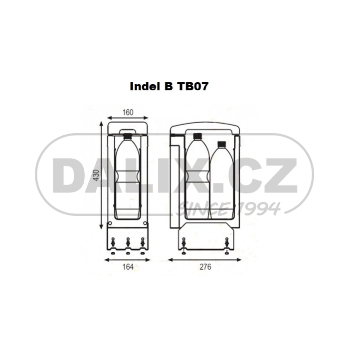 Termoelektrická autochladnička / autolednice Indel B Frigocat 7l, 24V DC