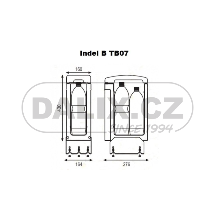 Termoelektrická autochladnička / autolednice Indel B Frigocat 7l, 24V DC (kovové panty)