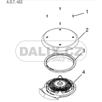 Střešní ventilátor A.D.T. 452 -12V