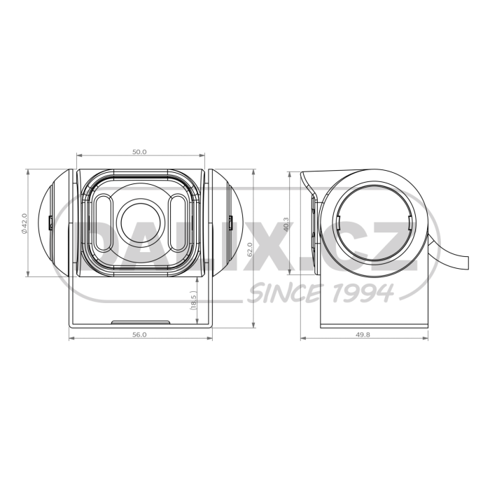 Heavy Duty kamera Dometic PerfectView CAM 55